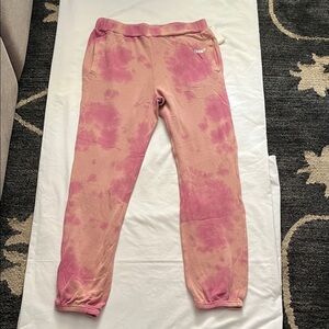 Volcom Kids Pink and Peach Tie-Dye Joggers